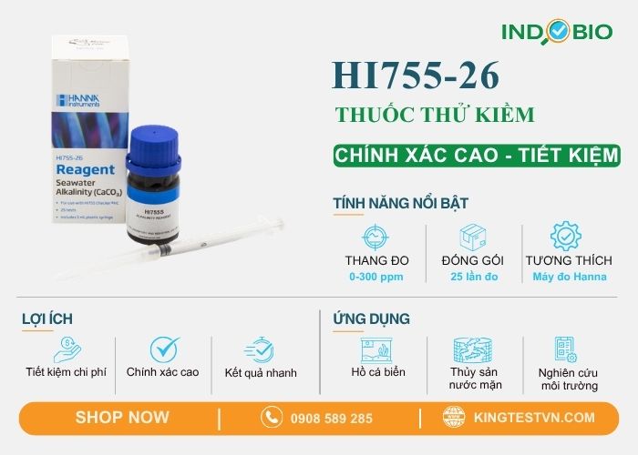 Chi tiết Thuốc thử kiềm Hanna HI755-26